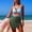 Green, variant on HAIJIE Women's Summer Swimsuit 2026 Control Tankini Top and High Waist Swimming Shorts Comfortable Swimwear for Women Wife with Adjustable Shoulder Straps Sporty Beach Fashion (Coffee,XL)