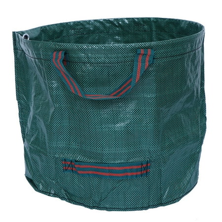 JMXIANG 120L Large Capacity Garden Bag Reusable Leaf Sack Trash Can Foldable Garden Garbage Waste Collection Container Storage Bag (Green)