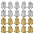thumbnail image 1 of 100pcs Flower Spacer Bead Caps Antique Alloy Cone Bead Caps Tassel Ends Caps, 1 of 9