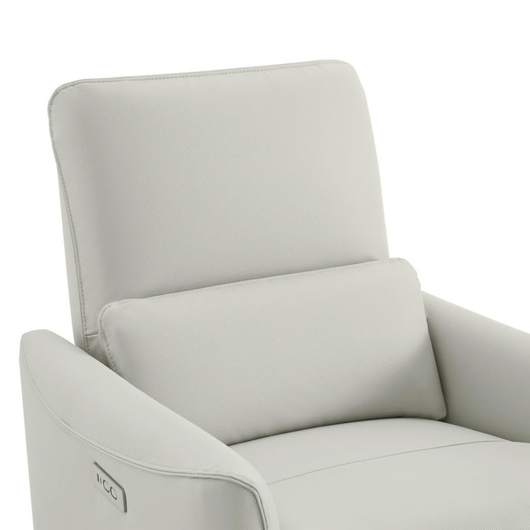 Natuzzi leather discount swivel rocker recliner