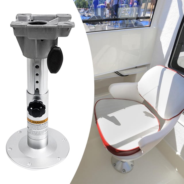Pedestal para asiento de barco, altura ajustable, profesional, resistente, portátil, de alto rendimiento, robusto, práctico, base para silla de barco Ajuste de 33 a 48 cm