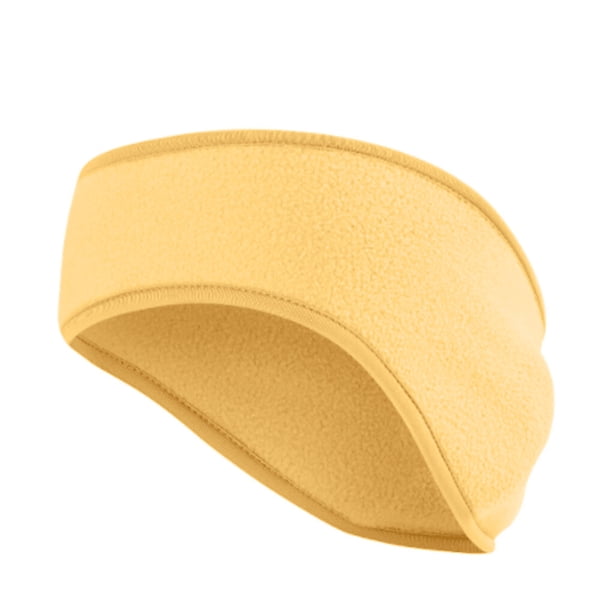 Toystoory Calentador de orejas de invierno, diadema sencilla y cómoda con forro polar para orejas, orejeras para exteriores, diademas, accesorio Ciclismo Amarillo