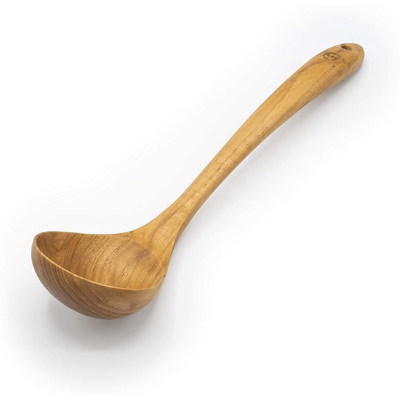 Cucharón de madera para servir FAAY de teca ecológica 30 cm