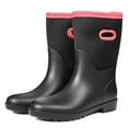 thumbnail image 2 of DKSUKO Women's Muck Warm Snow Boots Waterproof High Performance Winter Rubber Rain Boots for Women (9.5 B(M) US,Pink Handle), 2 of 7