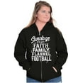 thumbnail image 3 of Fall Sundays Cute Christian Autumn Women Plus Size Zipper Hoodie Brisco Brands 2X, 3 of 5