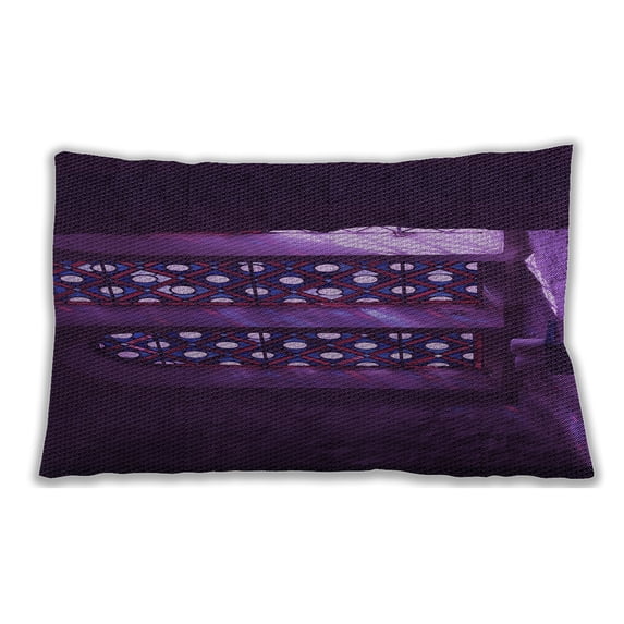 Ahgly Company Outdoor Rectangular Contemporary Lumbar Throw Pillow, 13 inch by 19 inch