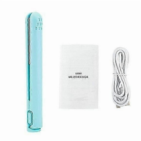 Mini Curling Iron Portable Rechargeable USB Dual use Hair Curler Straightener for Smooth Safe Styling