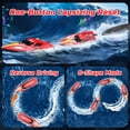 thumbnail image 5 of JoyStone 20+ mph RC Boat for Pool & Lakes, 14 inch Remote Control Boat with LED Lights, 2 Batteries 40Mins, Pool Toys for Adults & Kids (Red), 5 of 11