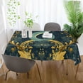 thumbnail image 3 of Yayeee Tablecloths 60" x 60" Rectangle Wrinkle Resistant Party Table Cover, Green Celestial Serpent, 3 of 8