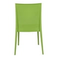 thumbnail image 5 of LeisureMod Modern Weave Mace Indoor Outdoor Dining Chair in Green Set of 2, 5 of 7