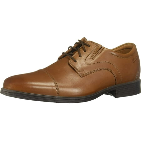 Clarks Mens Whiddon Cap Oxford 11 Dark Tan Leather