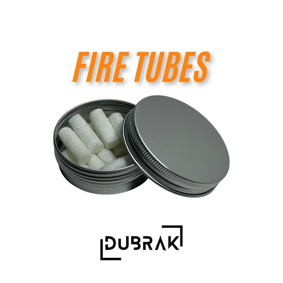 Dubrak Ecofriendly Cotton Fire Tubes (12 Pieces) | Fire Starter