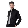 thumbnail image 3 of Camisa Vestir Regular Hombre Negro Salvajetentación 54104601, 3 of 8