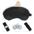 thumbnail image 2 of Unique Bargains 1 Pc Portable Adjustable Eye Mask for Travel Blue Fleece, 2 of 3