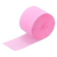 thumbnail image 1 of Unique Bargains Crepe Paper Streamer Crepe Paper Decor 82ft Long 1.77 Inch Wide, Pastel Pink, 1 of 5