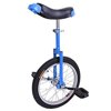 eye-catching blue 16 inch in mountain bike wheel 16 rim metal frame unicycle cycling bike with comfortable release saddle seat