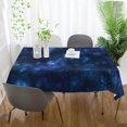 thumbnail image 5 of SKYSONIC 54"X54" Square Tablecloth with Snowflake Navy Blue Prints, Anti-Wrinkle and Smooth Table Cloth for Kitchen/Home Wedding Decoration, 5 of 7
