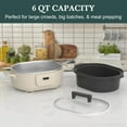 thumbnail image 4 of Programmable Slow Cooker Removable Healthy Nonstick Pot - Small Kitchen Appliance for Family Dinners - Serves 6+ People - Heat Settings: Keep Warm Oatmeal, 4 of 5
