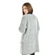 thumbnail image 3 of Cardigan largo con diseño geometrico Roman Fashion /Juvenil, 52424 (Gris) gris UNI, 3 of 6