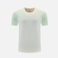 thumbnail image 6 of NuoCaiYun Men's Athletic Short Sleeve T-Shirts Quick Dry Workout Sun Protection Swim Shirts Trendy Color Block Raglan Sleeve Tshirt, 6 of 6