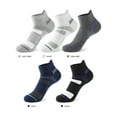 thumbnail image 6 of Wausea Men's Athletic Socks Cotton Low Cut Cushion Running Ankle Socks, 5 Pairs, Sizes 8-12, 6 of 6