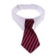 thumbnail image 2 of Collar con corbata ajustable para perro y gato, corbata a rayas, disfraz de aseo negro rojo, 2 of 9