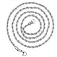 thumbnail image 1 of 1pc Trendy Twisted Titanium Steel Necklace for Men and Women - Fashionable Jewelry Accessory, 1 of 5