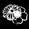thumbnail image 3 of Adornos navideños con hojas de flores ahuecan hacia fuera las guirnaldas de que cuelgan la decoración Plata C perfecl Colgante flor hojas Banner, 3 of 8