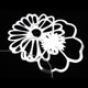 thumbnail image 3 of Adornos navideños con hojas de flores ahuecan hacia fuera las guirnaldas de que cuelgan la decoración Plata C, 3 of 9