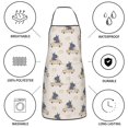 thumbnail image 6 of Pofeuu Hippos Driving A Car Print Aprons with Pockets, Cute Aprons for Kitchen, Cooking, Server, Barber, Chef Apron, 6 of 7
