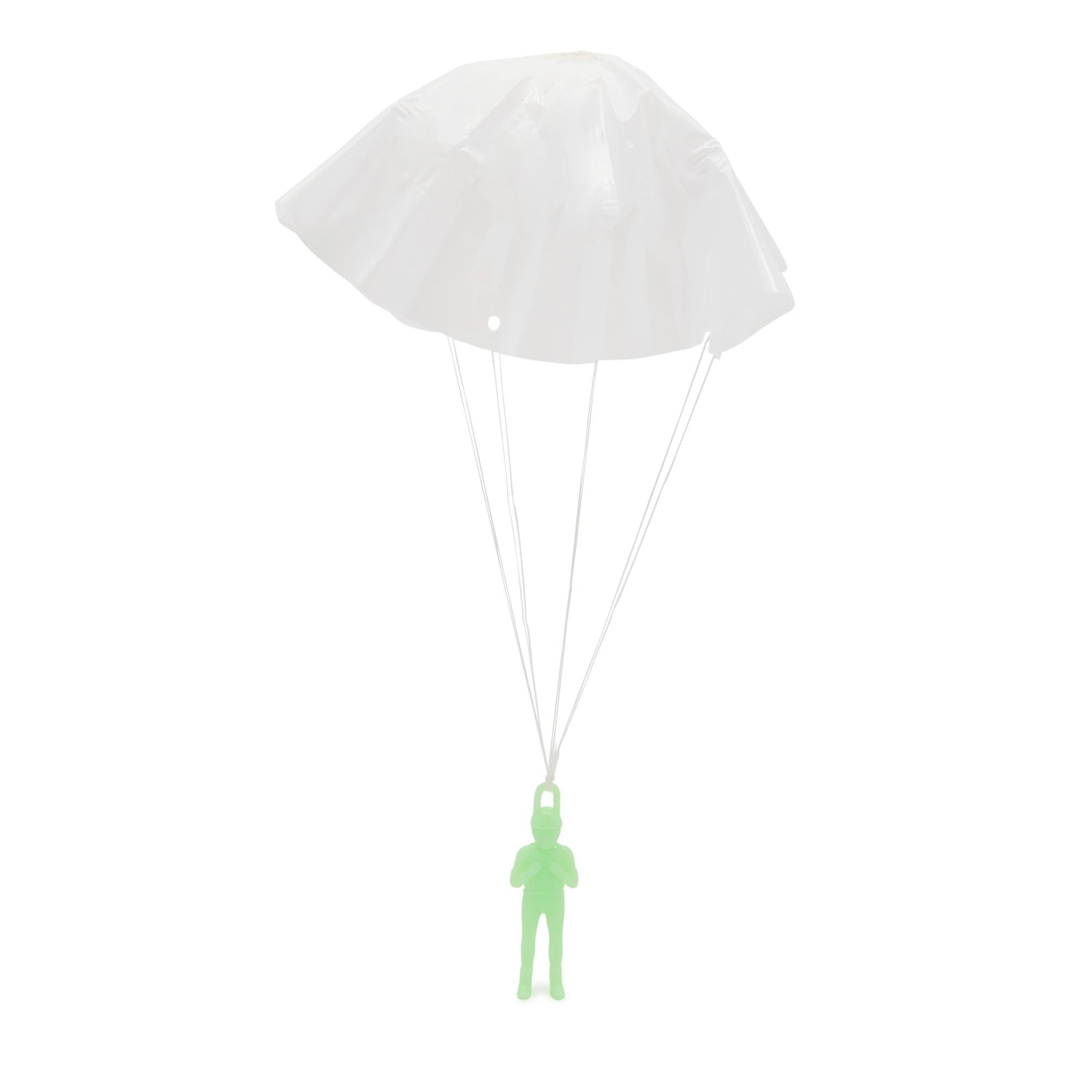 12 Plastic Jumbo Paratroopers Parachute Men 