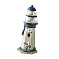 thumbnail image 4 of Faro de madera con temática de playa, adorno creativo para decoración del hogar, escultura de faro Ave marina, 4 of 9