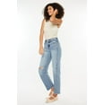 thumbnail image 4 of Kancan Ultra High Rise Distressed Straight Jeans, 4 of 5