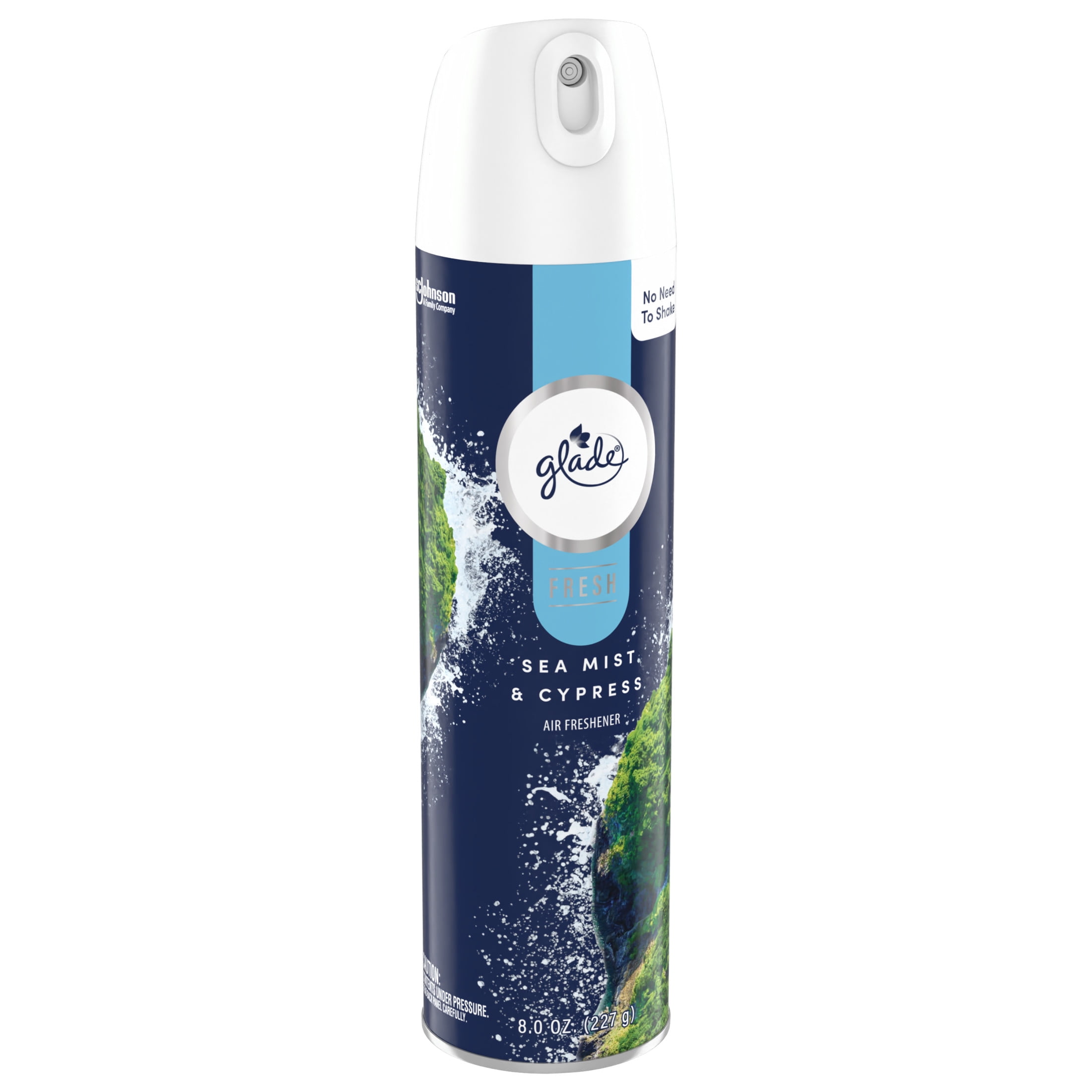(3 pack) Glade Air Freshener Spray, Sea Mist & Cypress, Fresh Colle Countion, Fragrance Infused with Essential Oils, 100% Natural Propellent, 8 oz