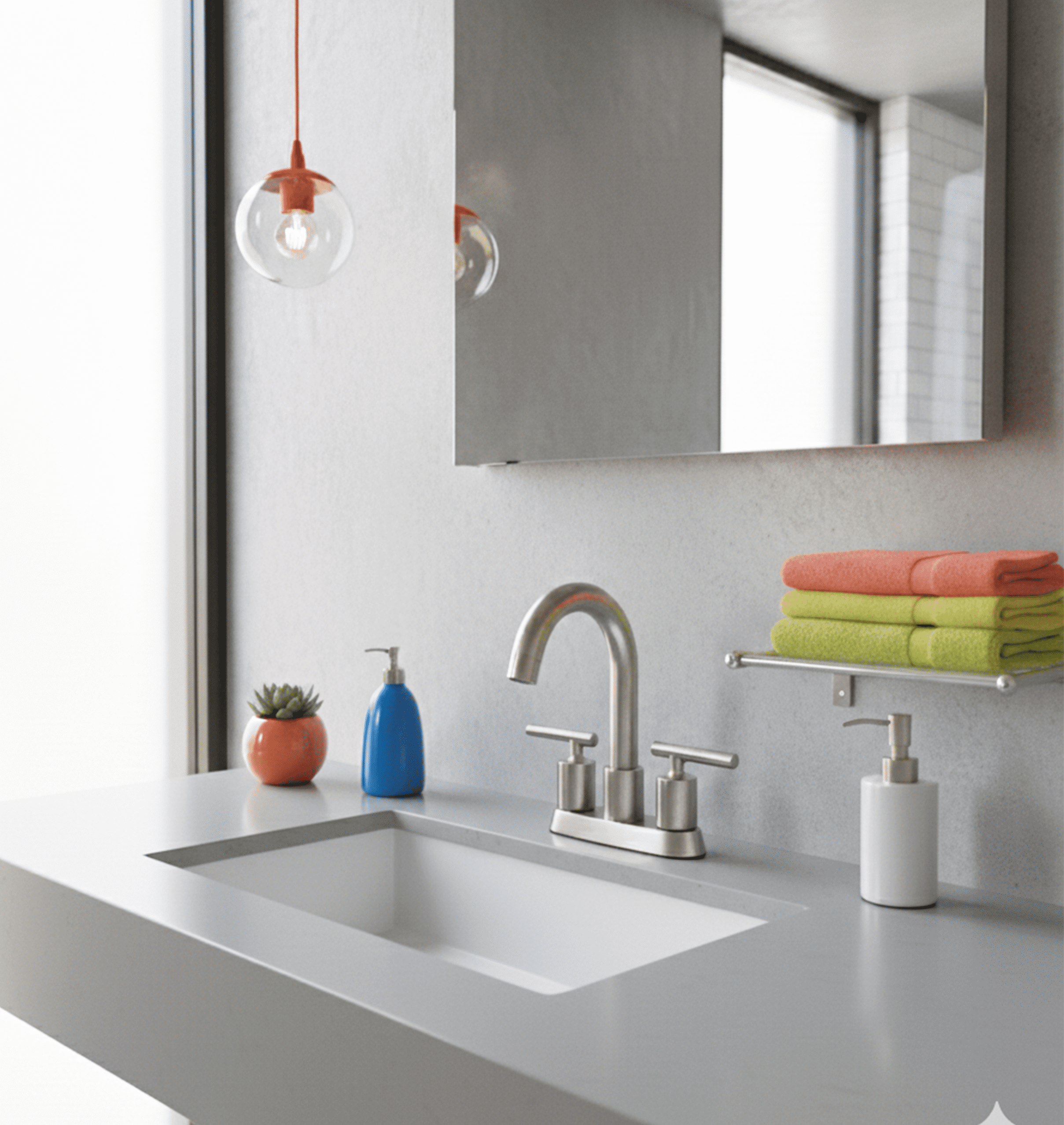 RELIAFLO L23844-29 PVD Satin Nickel Bathroom Sink Faucets Faucet