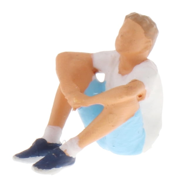 Figurita de muñeca Hugo Diorama maqueta Miniture Scenes 1:64 altura 0,5-1cm blanco