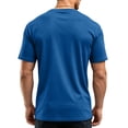 thumbnail image 5 of AHMOMEI Quick Dry Mens Workout Shirts Crew Neck Short Sleeve Mens Shirts Moisture Wicking Tshirts Shirts for Men Blue S, 5 of 7