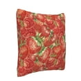 thumbnail image 2 of Bingfone Strawberry Linen Throw Pillow Covers Cushion Case Pocket Button Vintage Farmhouse Pillowcase For Sofa Couch Bed 18"X18", 2 of 9