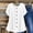 A222 White, variant on Xdegoge Short Sleeve Button Down Blouses for Women Cotton Linen Round Neck Tunic Tops Relaxed Fit Solid Color Flowy Shirts Summer Casual Lightweight Pullover Tops