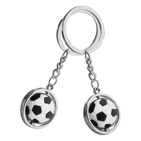 unbranded  2 Pcs Soccer Key Chains for Boys Rotating Keychain Child