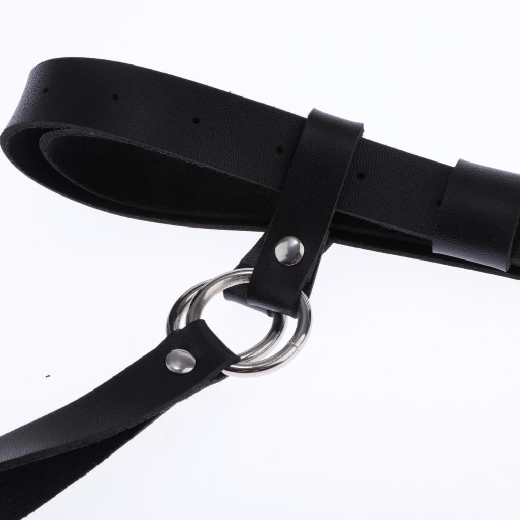 Adjustable PU Leather Harness Garter with Body Straps and  display picture 1