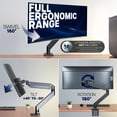 thumbnail image 3 of VIVO Aluminum Single Pneumatic Monitor Desk Mount, Fits Ultrawides up to 49", 3 of 8