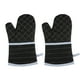 thumbnail image 2 of Guantes de cocina 1 par de manoplas extendidas para horno, guantes de cocina con aislamiento térmico de 260 ℃ / 500 ° F, rejillas de forro de felpa gruesa, patrón de rayas horizontales para cocina, Abanopi Guantes de cocina, 2 of 7