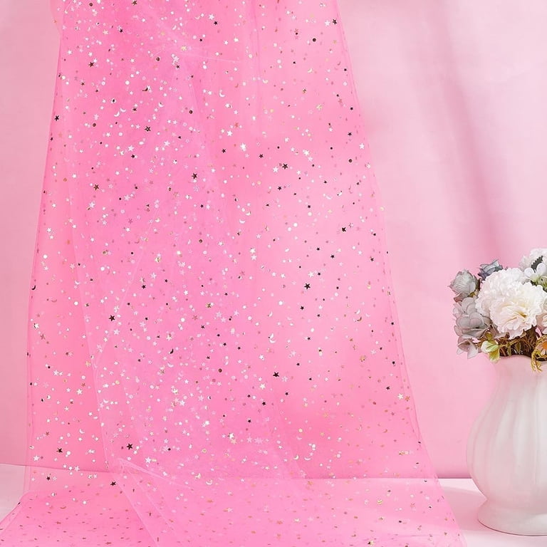 glitter tulle fabric for wedding dress White Sparkle Glitter Tulle Fabric main image 0