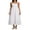 White, variant on Gupgi Women Striped Sleeveless Dress Swing Midi Dresses Spaghetti Strap Back Cutout Flowy Long Sundress