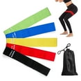thumbnail image 1 of 5 PCS Resistance Loop Bands with Storage Bag for Yoga Home Gym Exercises Training, 1 of 7