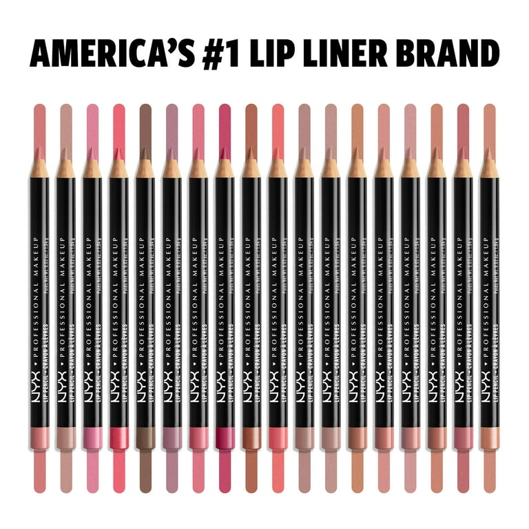 NYX Professional Makeup Slim Lip Pencil, Long-Lasting Creamy Lip Liner,  Espresso, 0.035 oz.