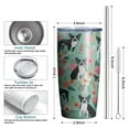 thumbnail image 5 of Boston Terrier Stainless Steel Tumbler With Straw and Lid 20 OZ Vacuum Insulated Tumbler Ideal Gifts to Dog Mom - Dog Lovers Gifts for Women, 5 of 6