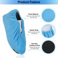 thumbnail image 4 of Unique Bargains Reusable Non Slip Shoe Covers, 10 Pairs Washable Thickened Boot Covers Soft Shoe Protectors, Blue, 4 of 6
