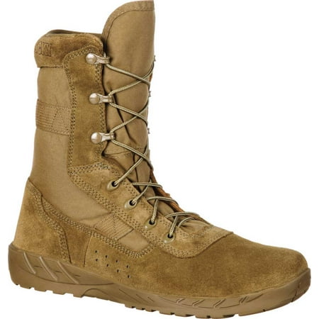 Men's Rocky C7 CXT Lightweight Commercial Military Boot RKC065 Coyote Brown Leather/Synthetic 8.5 M